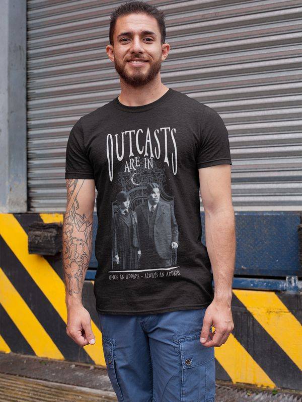 Nastrovje Potsdam Wednesday Outcasts Are In Herren T-Shirt Schwarz