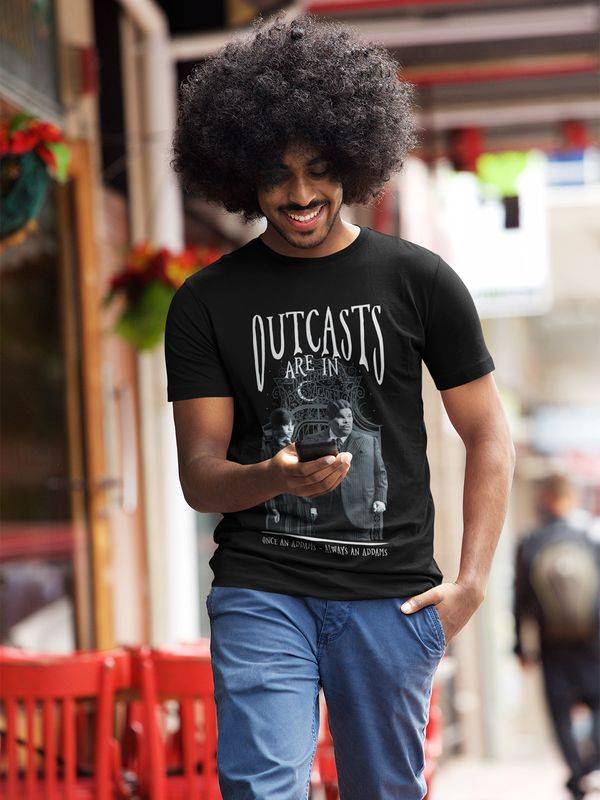 Nastrovje Potsdam Wednesday Outcasts Are In Herren T-Shirt Schwarz