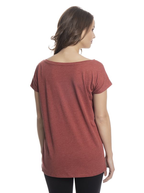 Nastrovje Potsdam Winnie The Pooh Different Damen Loose-Shirt Rot Meliert