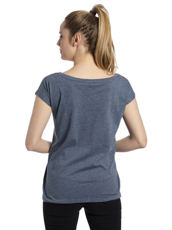 Nastrovje Potsdam Winnie The Pooh Friend Damen Loose-Shirt Blau Meliert