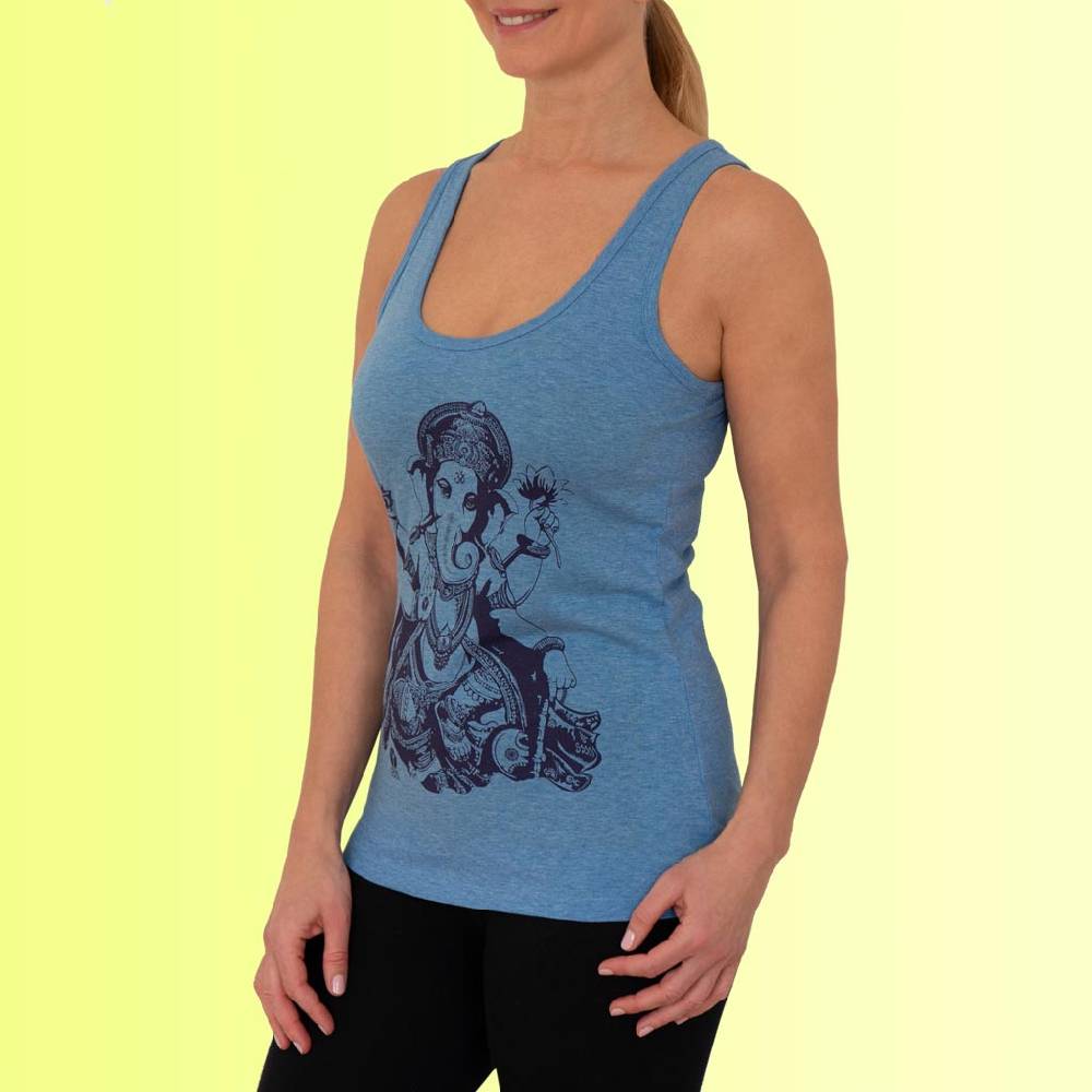 Natural Born Yogi Ganesha Journey – Tank-Top Blau