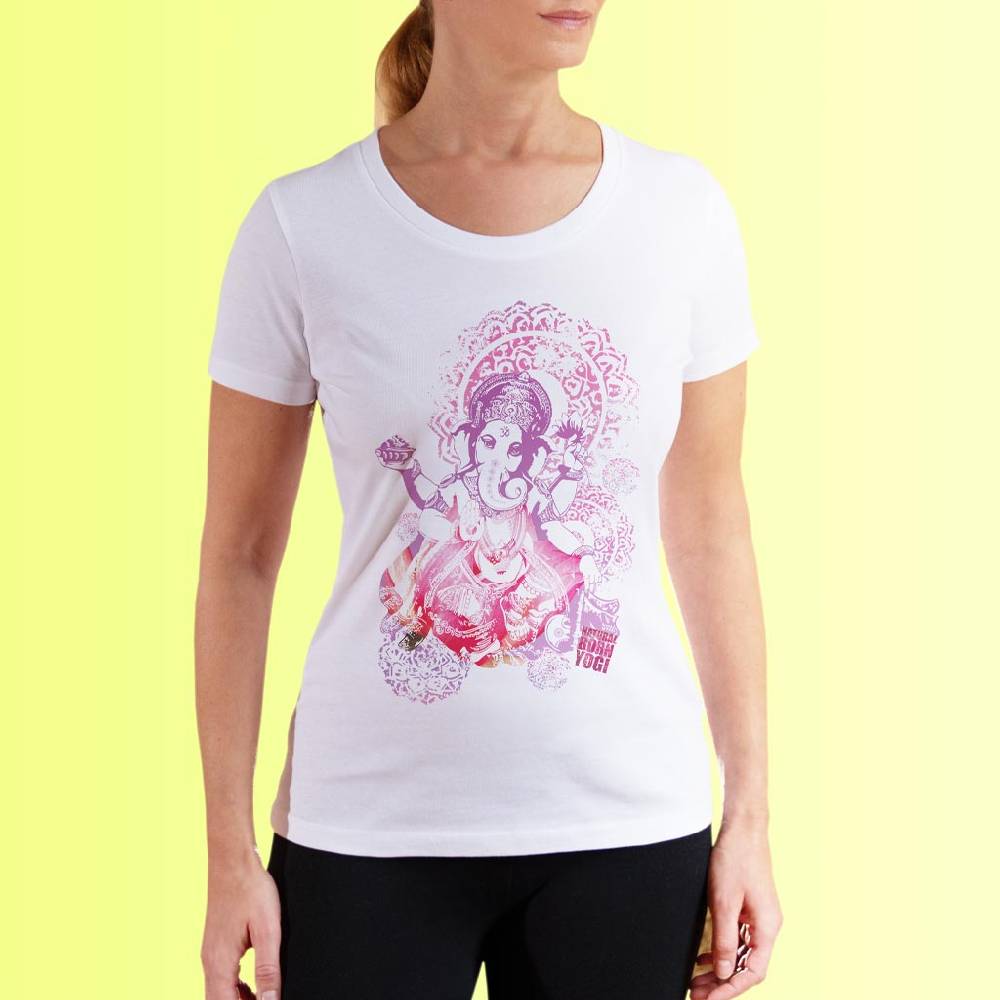 Natural Born Yogi Groovy Ganesha – Yoga Shirt