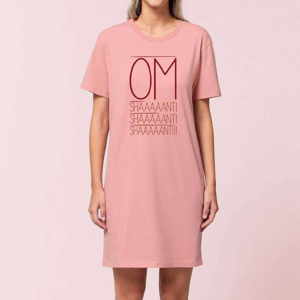 Natural Born Yogi Om Shanti – Yoga Shirtkleid Rose