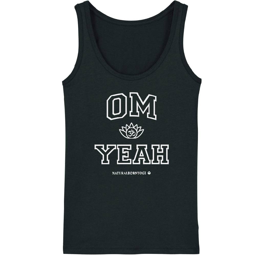 Natural Born Yogi Om Yeah – Yoga Tank-Top schwarz