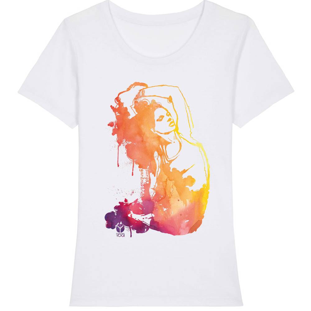 Natural Born Yogi Pure Prana – Yoga T-Shirt weiß