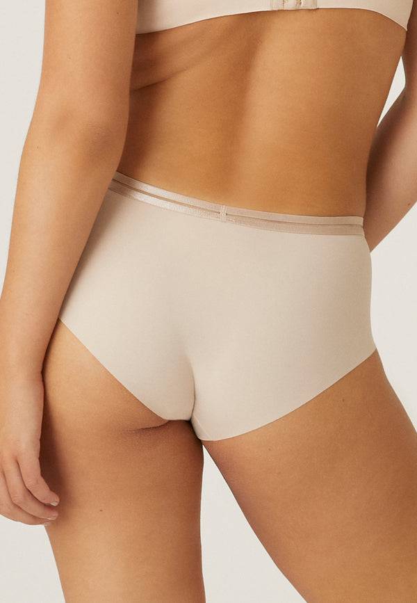Naturana Clean Cut Panty Mit Mesh-Details - Light Beige