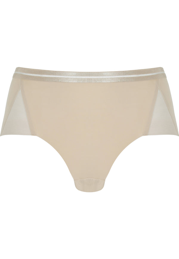 Naturana Clean Cut Panty Mit Mesh-Details - Light Beige