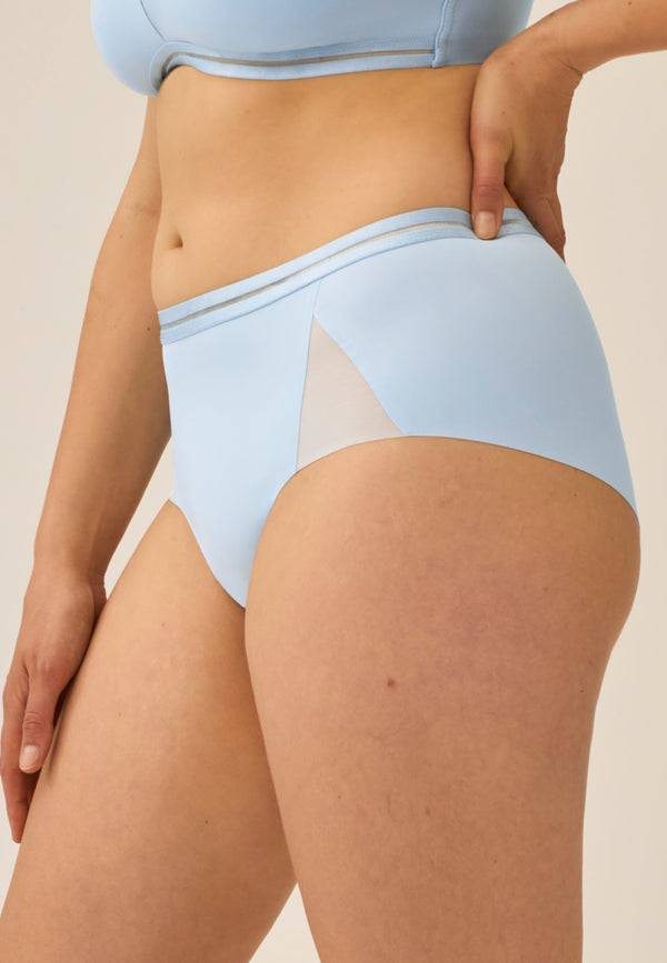 Naturana Clean Cut Panty Mit Mesh-Details - Swimming Pool