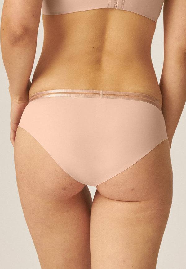 Naturana Clean Cut Slip Mit Mesh-Details - Light Beige