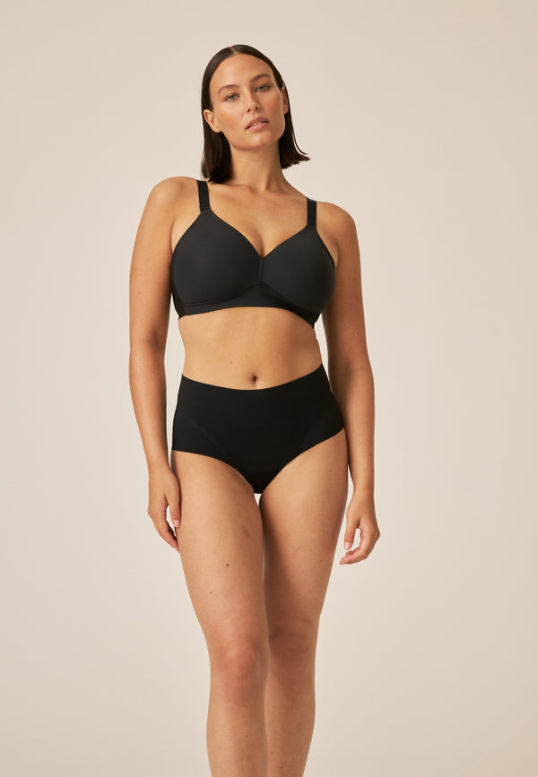 Naturana High Waist Slip Mit Leichtem Shape-Effekt - Schwarz