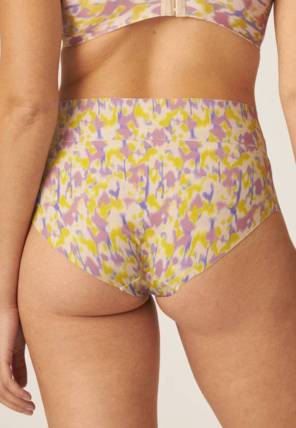 Naturana High Waist Slip Mit Leichtem Shape-Effekt - Smoked Orchid Print