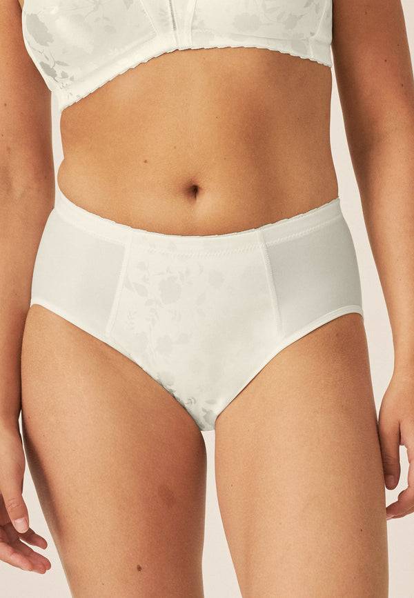 Naturana Minimizer Slip mit Blumenmuster - Champagner