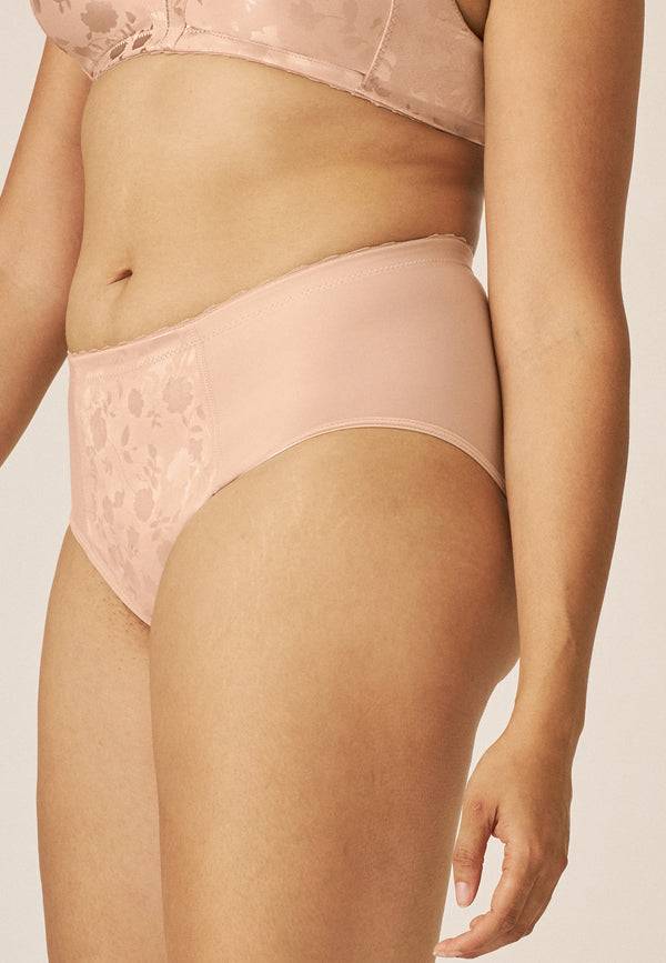 Naturana Minimizer Slip Mit Blumenmuster - Light Beige
