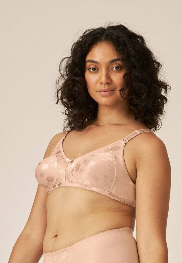 Naturana Minimizer Soft-BH In Blumenmuster - Light Beige