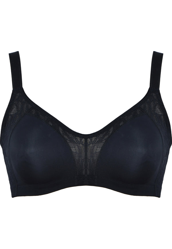 Naturana Minimizer Und Side Smoother BH Mit Spitze - Schwarz