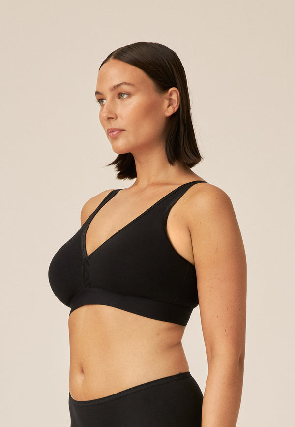Naturana Athleisure Soft-BH - Schwarz
