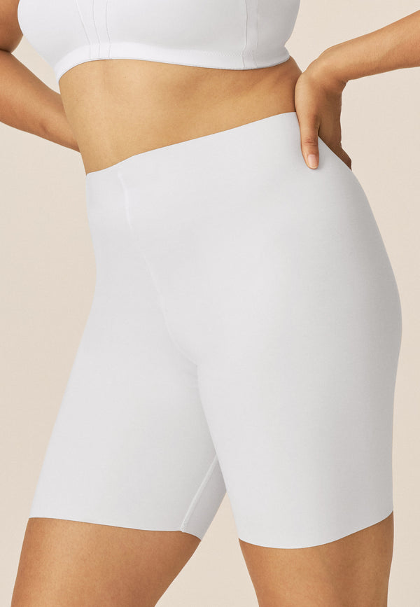 Naturana Baumwoll-Radlershort Cleancut - Weiss