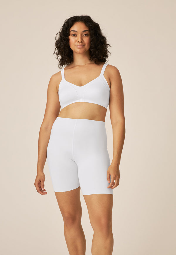 Naturana Baumwoll-Radlershort Cleancut - Weiss