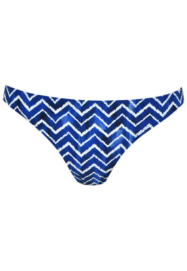 Naturana Bikinihose The Zig-Zag - Blau-Ecru