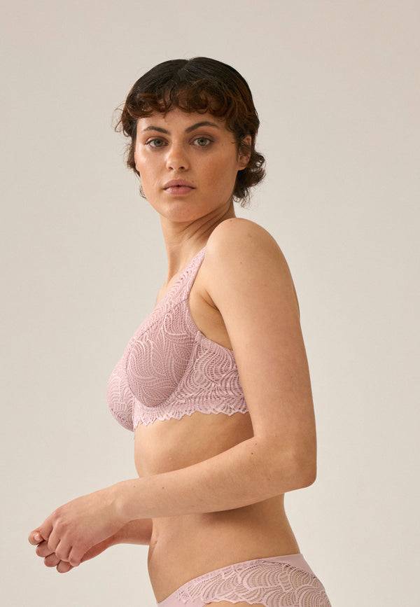 Naturana Bügel-BH Aus Spitze - Pink Rose