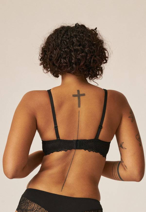 Naturana Bügel-BH Aus Spitze - Schwarz