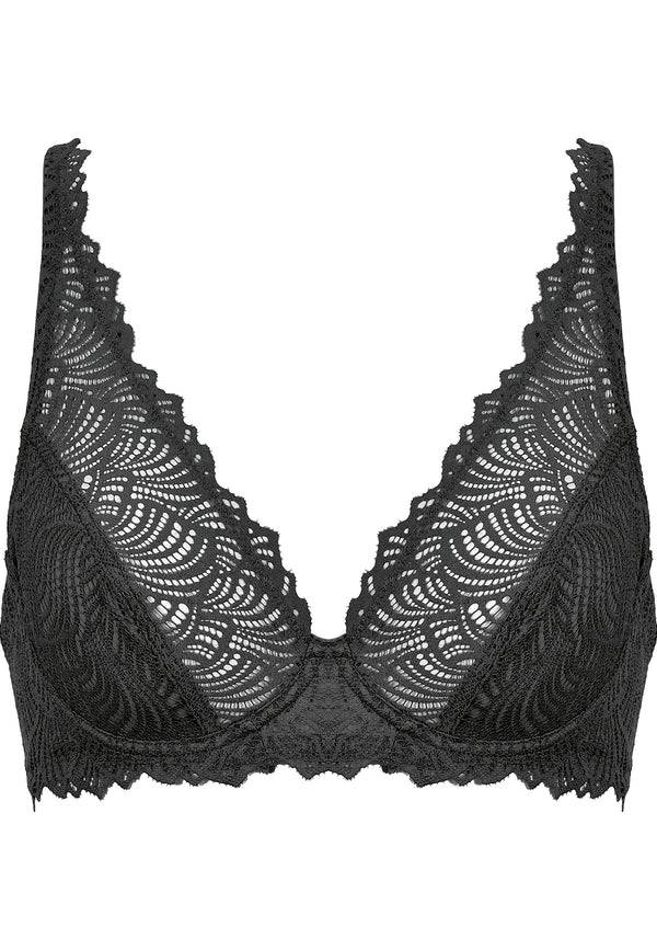 Naturana Bügel-BH Aus Spitze - Schwarz