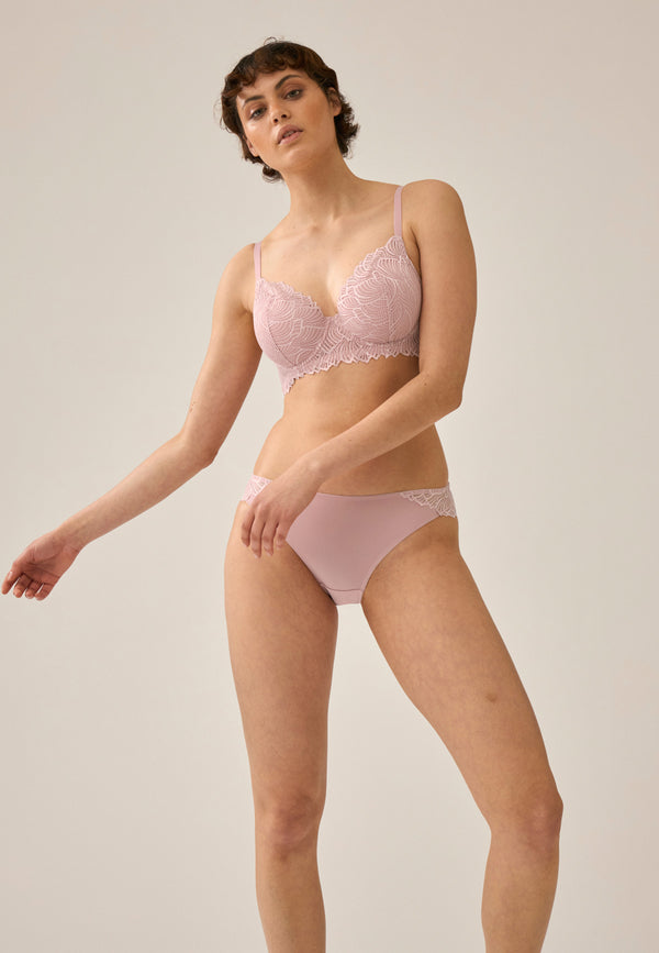 Naturana Bügel-BH Mit Spitze - Pink Rose