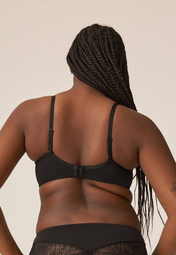 Naturana Bügel-BH Mit Spitze - Schwarz