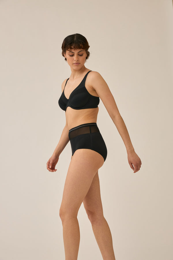 Naturana Bügel-BH Mit Spitzendetails - Schwarz