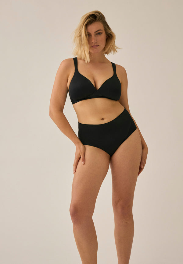 Naturana Bügelloser Soft-BH Mit Schale - Schwarz