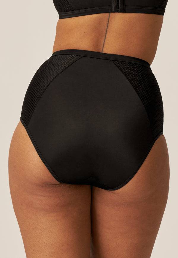 Naturana Comfort High Waist Slip - Schwarz