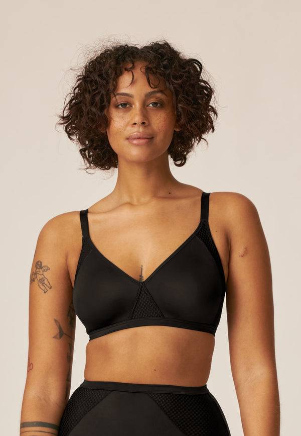 Naturana Dynamischer Wohlfühl-BH - Schwarz