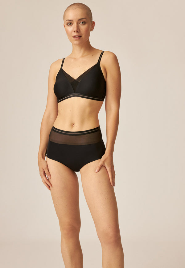 Naturana High Waist Panty - Schwarz