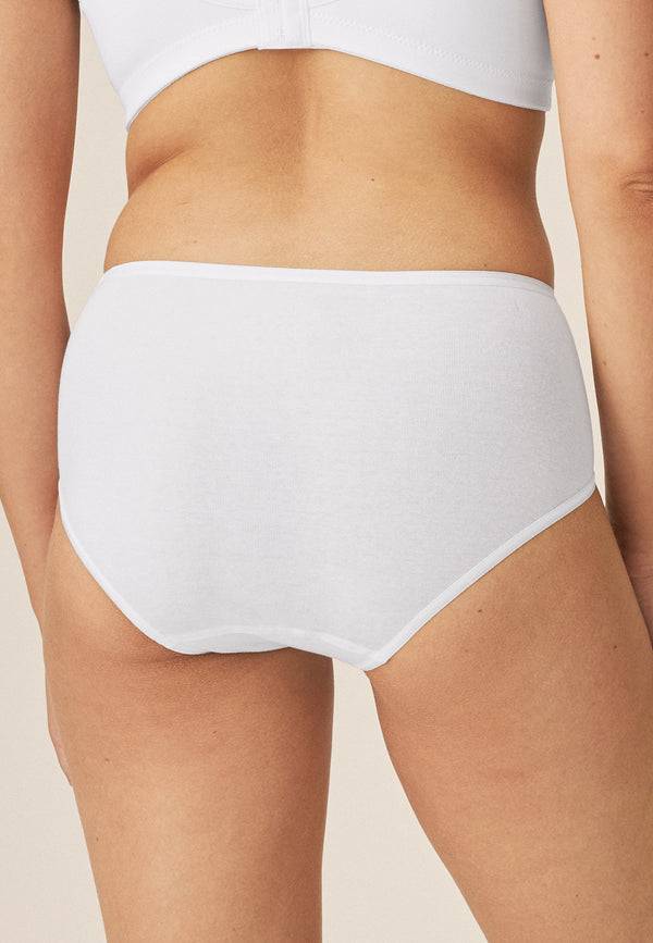 Naturana Midi Slip Aus Biobaumwolle - Weiss