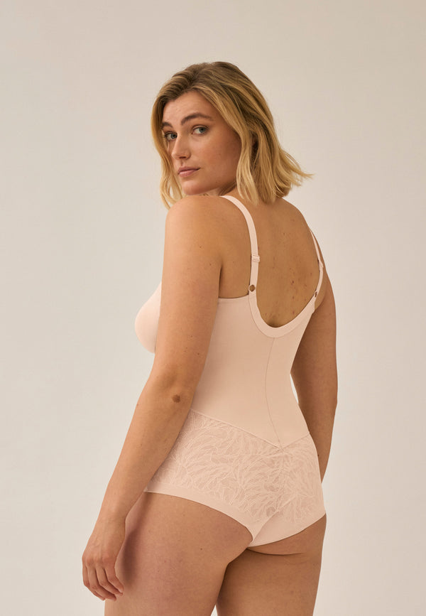 Naturana Minimizer Body Mit Spitze - Light Beige