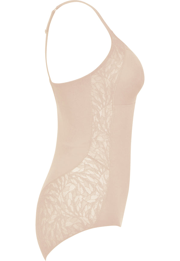 Naturana Minimizer Body Mit Spitze - Light Beige