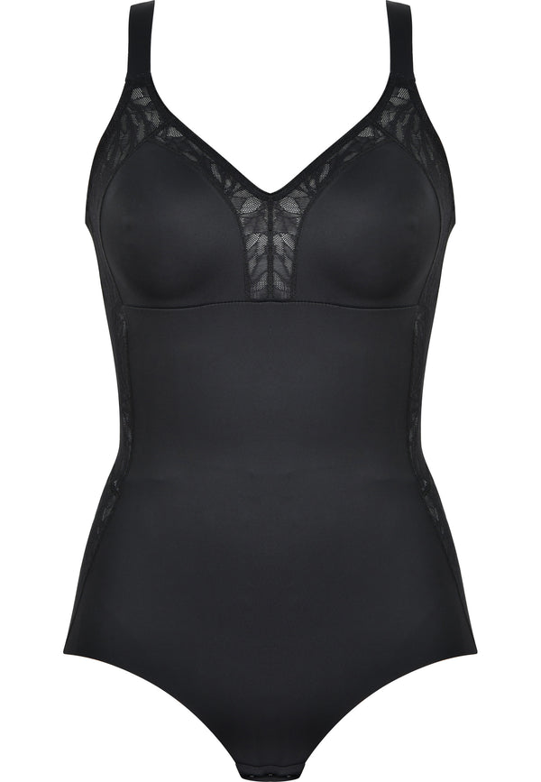 Naturana Minimizer Body Mit Spitze - Schwarz