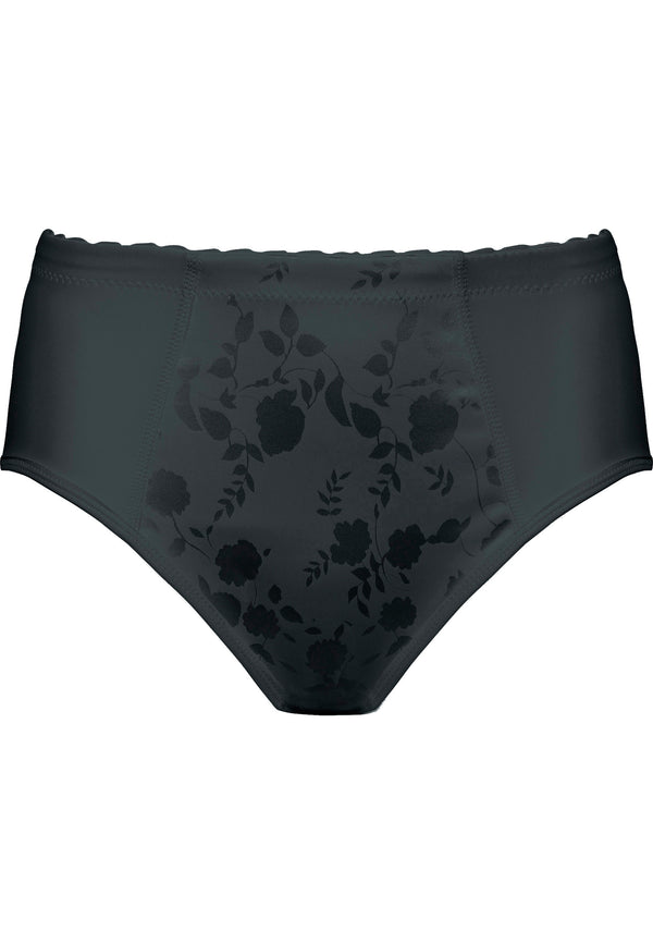 Naturana Minimizer Slip Mit Blumenmuster - Schwarz