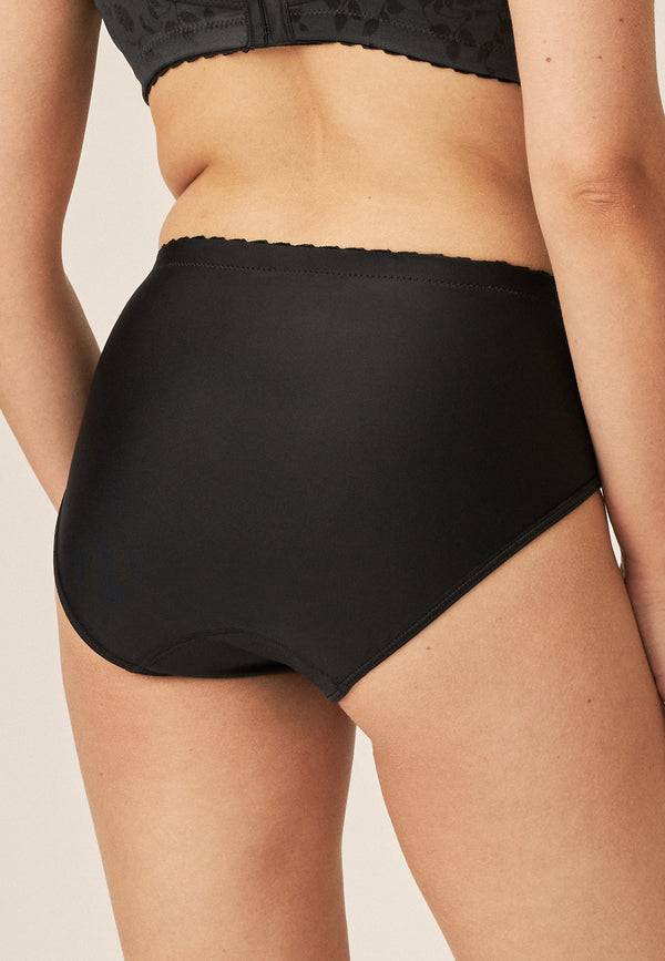 Naturana Minimizer Slip Mit Blumenmuster - Schwarz