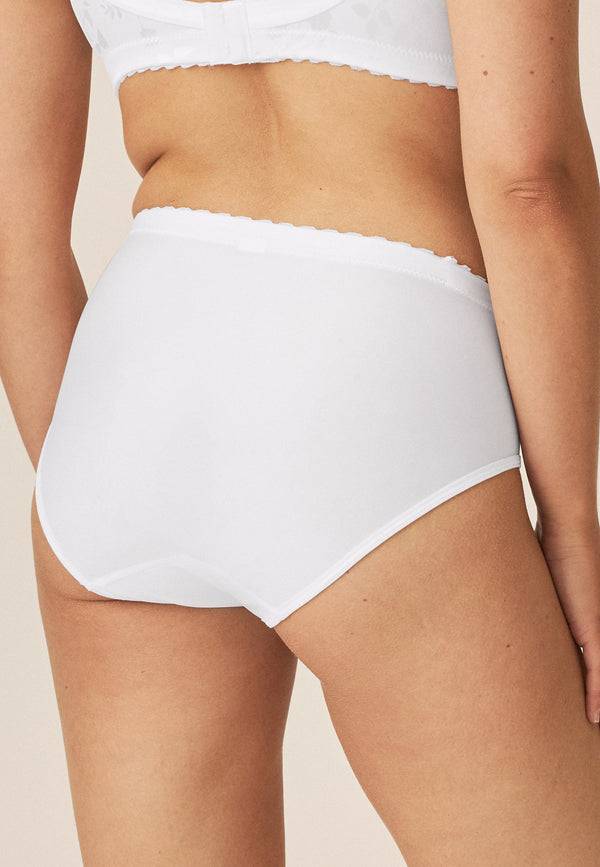 Naturana Minimizer Slip Mit Blumenmuster - Weiss