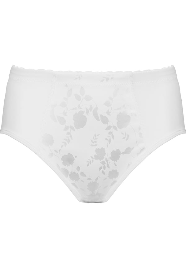 Naturana Minimizer Slip Mit Blumenmuster - Weiss