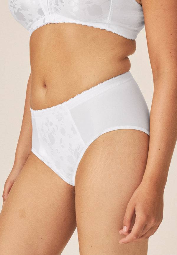 Naturana Minimizer Slip Mit Blumenmuster - Weiss