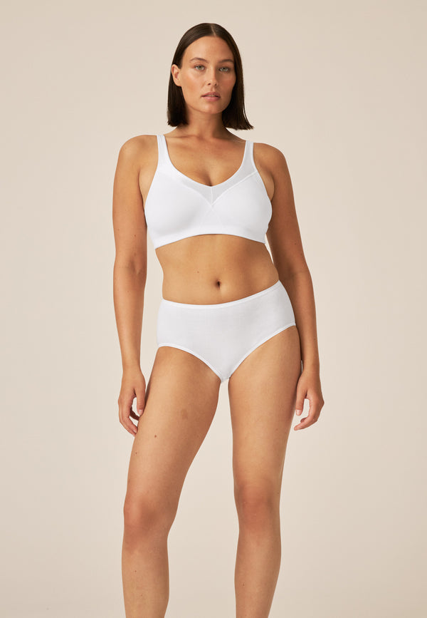 Naturana Minimizer Soft-BH Mit Glanzband - Weiss