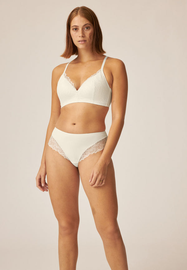 Naturana Panty Mit Spitzendetails - Ecru
