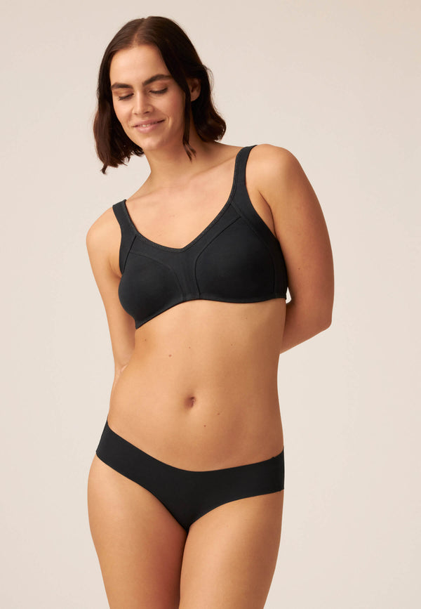 Naturana Slip Mit Baumwolle - Schwarz