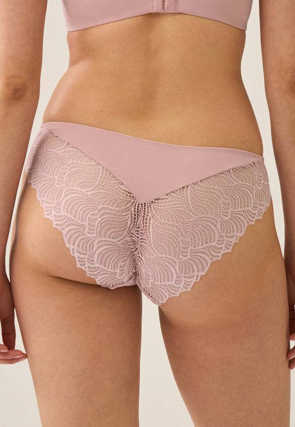 Naturana Slip Mit Spitzendetails - Pink Rose
