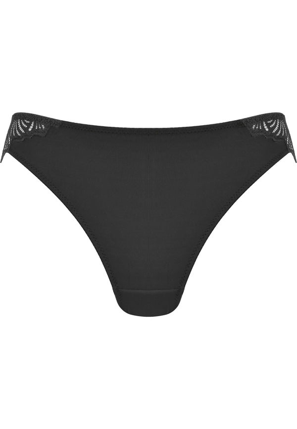 Naturana Slip Mit Spitzendetails - Schwarz
