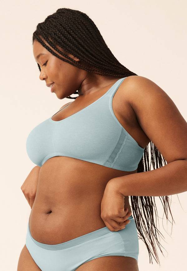 Naturana Soft-BH Aus Baumwolle - Matcha Sorbet