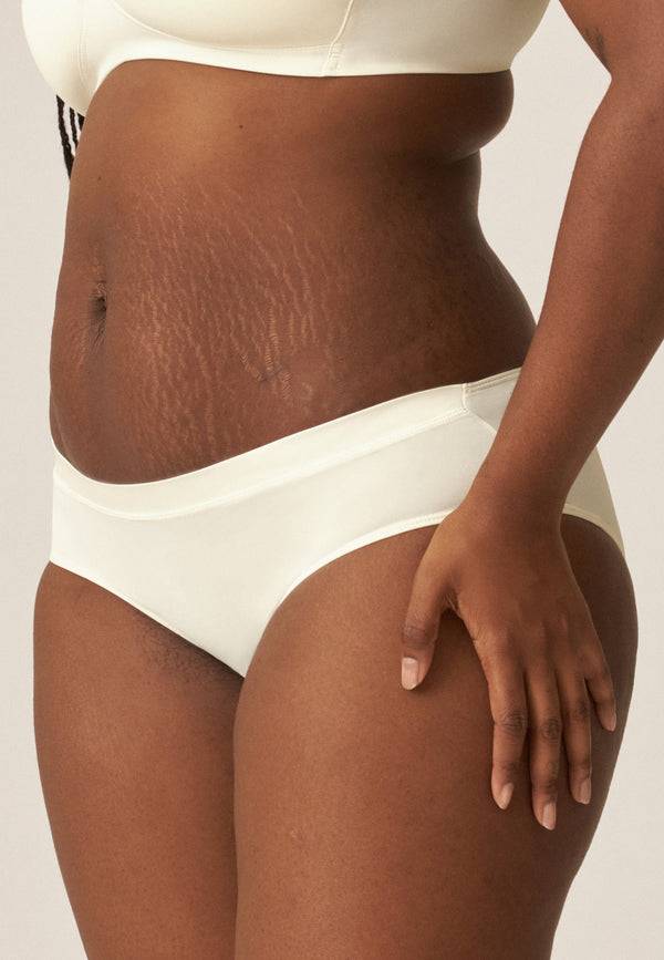 Naturana Softer Slip Mit Glanzband - Ecru