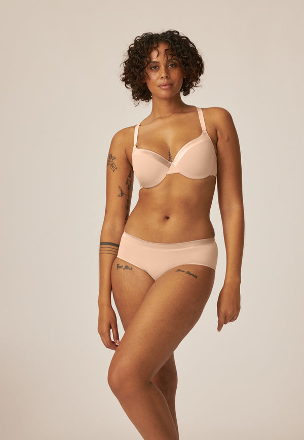 Naturana Softer Slip Mit Glanzband - Light Beige